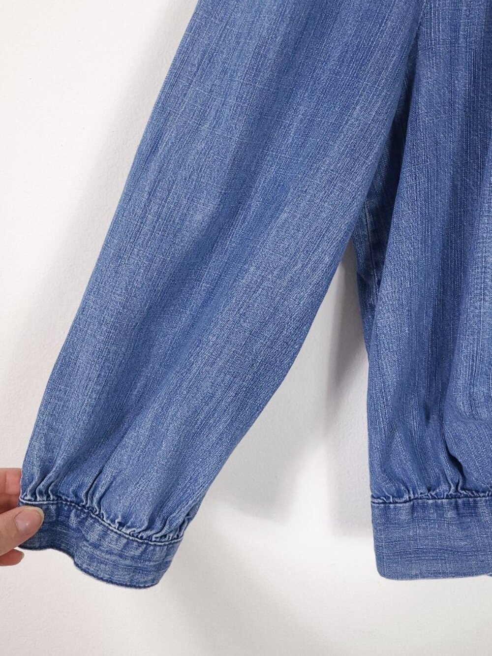 Madewell Denim Wrap Top - Picture 7 of 13